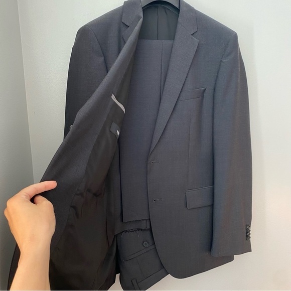 HUGO BOSS SUIT | SLIM-FIT SUIT IN WOOL, SILK AND STRETCH - Picture 2 of 7